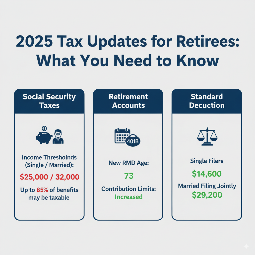 2025 tax updates for retirees in the USA.