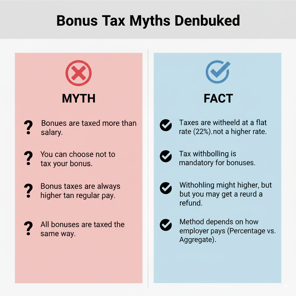 All the myths related to bonus tax in the USA debunked.