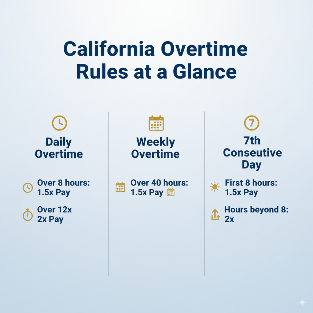 Learn California overtime rules.