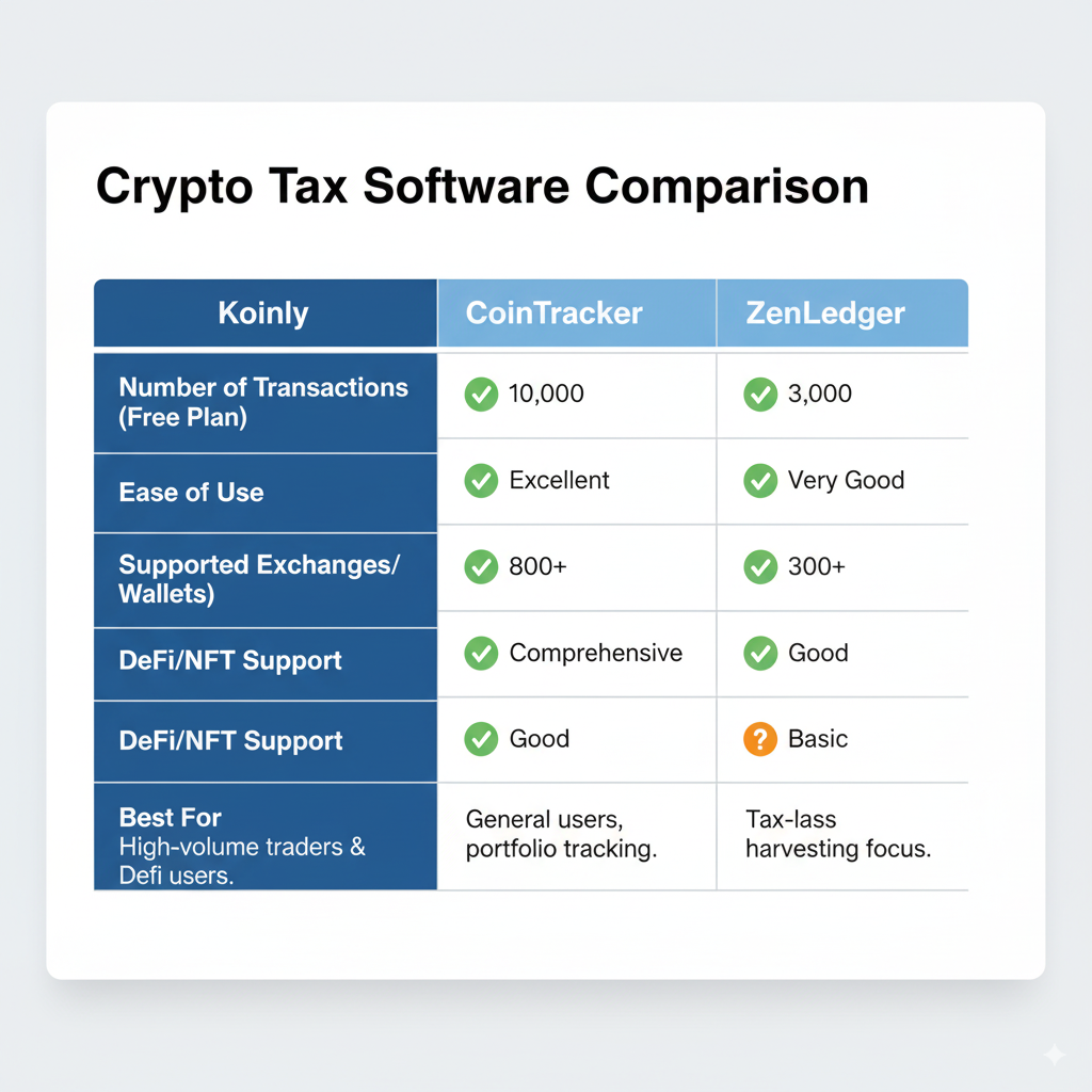 Crypto Tax Softwares comparison. Which one is better?
