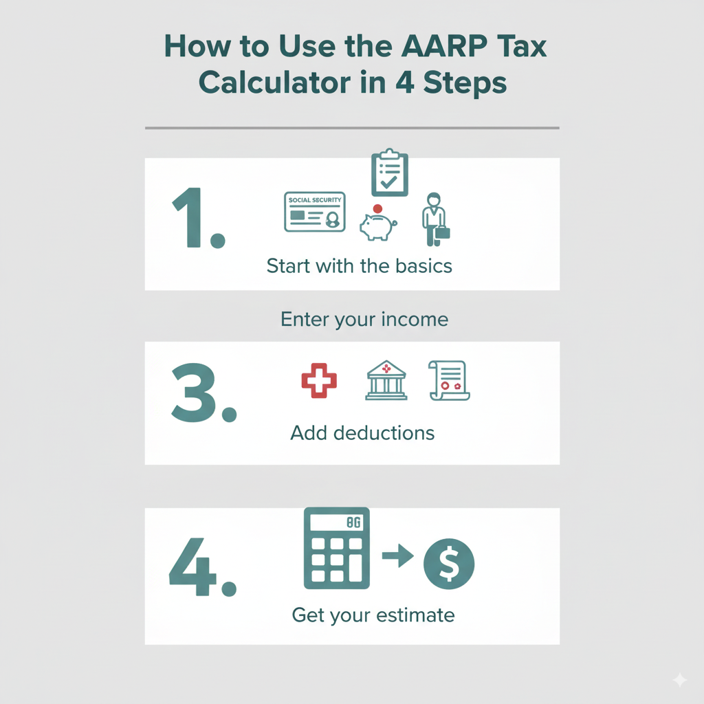 How to use AARP tax calculator USA.