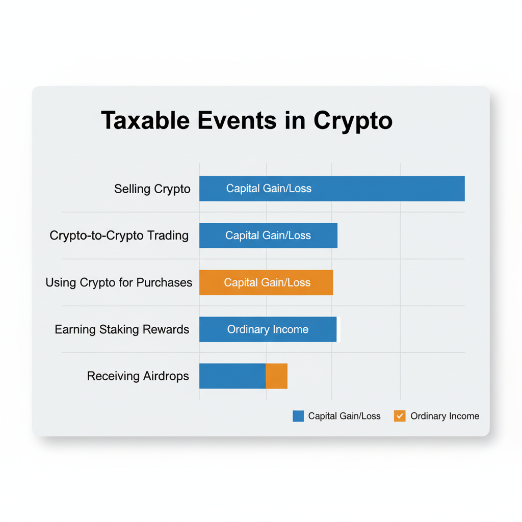 Taxables events in crypto.