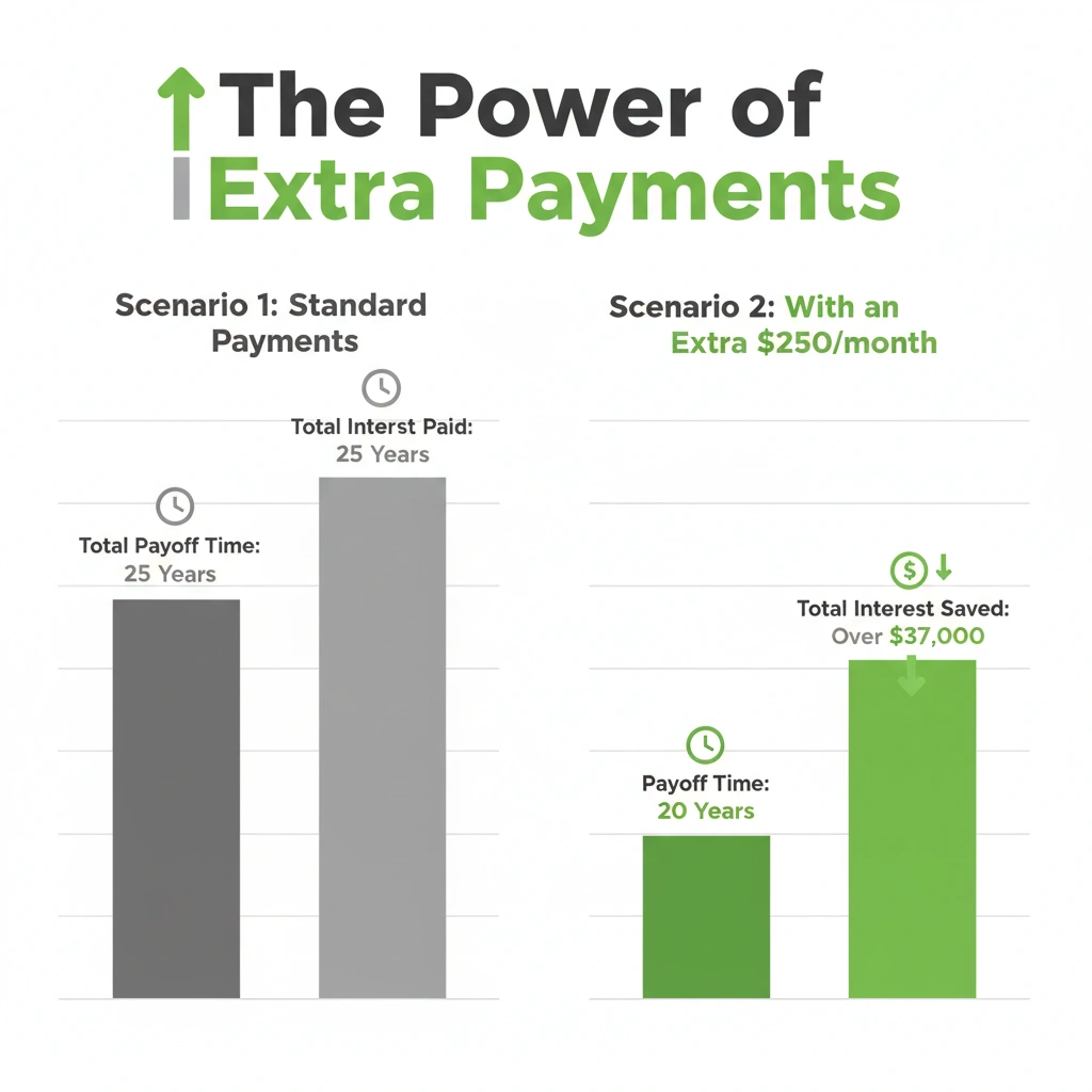The power of extra payments as mortgage.
