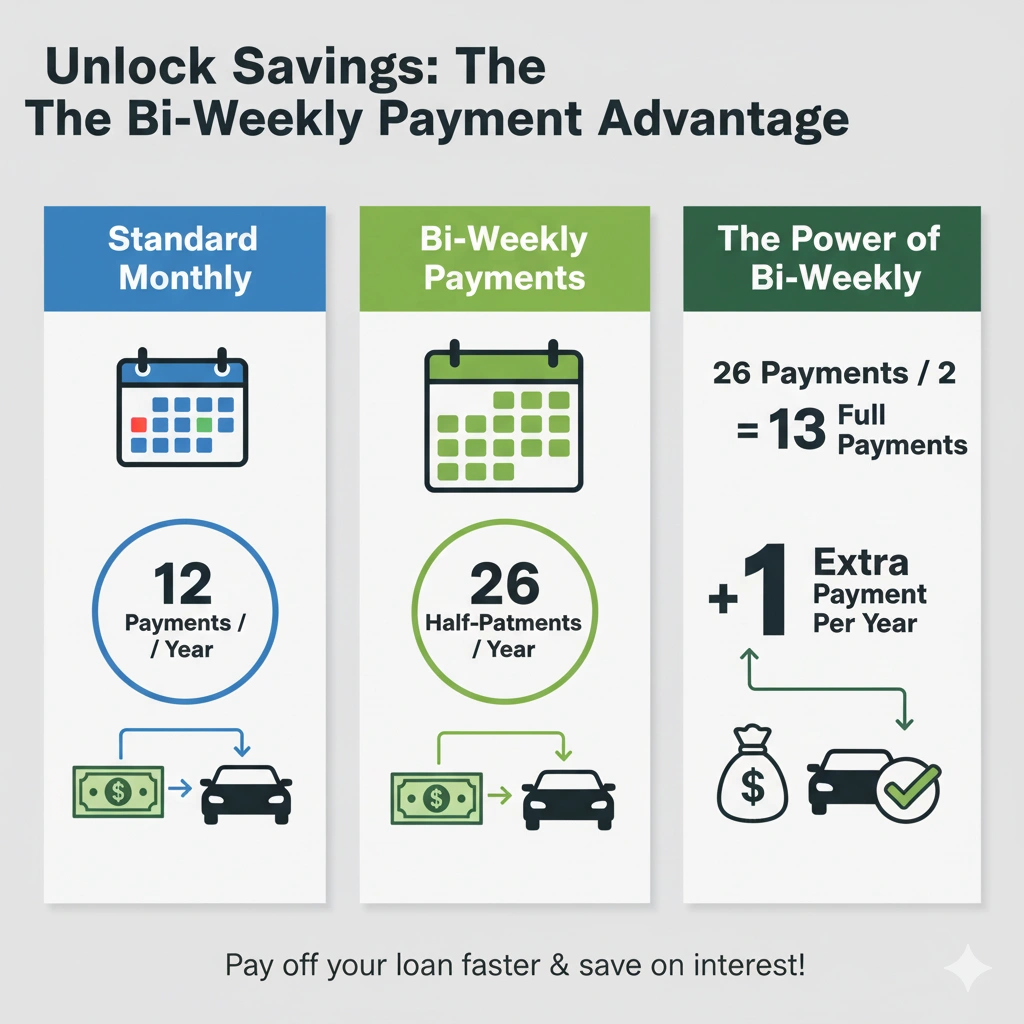 Bi-weekly payment advantage.
